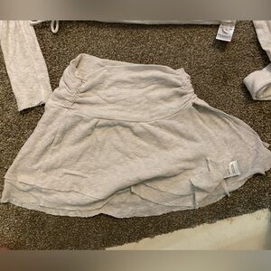 Are you am I slit mini skirt with crop long sleeve